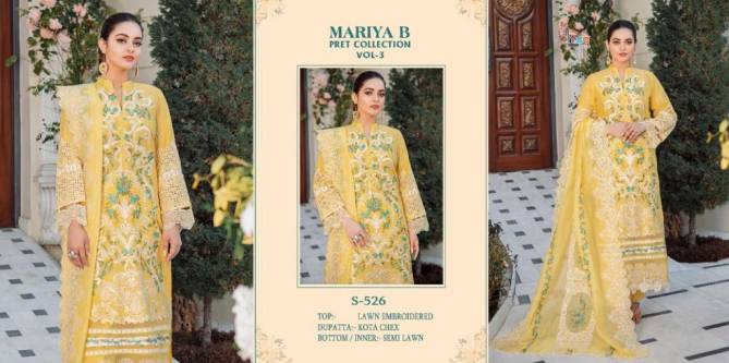 Shree Mariya B Pret Collection 3 Fancy Wear Georgette Pakistani Salwar Kameez